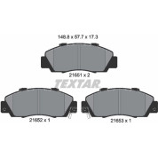 Bremsbelagsatz Honda P. Accord -98-/Prelude 96-/Legend/Hr-V/Rover 600 | 2165101