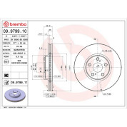 82 481 101 Bremsscheibe VA | TOYOTA Avensis 03 | 09.9799.11