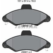 Bremsbelagsatz Ford P. Escort 90 | 2330002