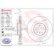 15 481 066 Bremsscheibe VA | MERCEDES W164,W251,X164 05 | 09.R103.11