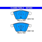 Bremsbelagsatz Volvo P. C70/S40/V40/V50 04 | 13.0460-7204.2