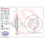 80 481 011 Bremsscheibe VA | HYUNDAI Santa Fe 01 | 09.9598.11