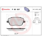 BREMBO Bremsklötze Xtra VA | SEAT SKODA VW Polo 01-12 | P 85 057X