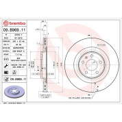 12 481 058 Bremsscheibe HA | AUDI A4 08 | 09.B969.11