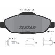 Bremsbelagsatz Peugeot S. 308/3008/5008 07 | 2466001