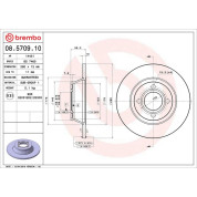 12 481 014 Bremsscheibe VA | AUDI 80 92 | 08.5709.10