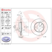 Bremsscheibe VA | OPEL Karl 15-19 | 09.C824.11