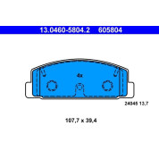 Bremsbelagsatz Mazda T. 323/626/6 98 | 13.0460-5804.2