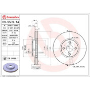 82 481 102 Bremsscheibe VA | TOYOTA Corolla 02 | 09.9559.11