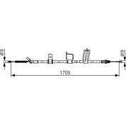 Handbremsseil re | NISSAN QASHQAI 07 | 1987482339