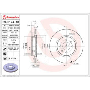 94 481 031 Bremsscheibe VA | KIA RIO 11 | 09.C174.11