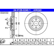 Bremsscheibe | 24.0128-0240.1