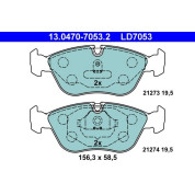 Bremsbelagsatz Volvo P. C70/S70/V70 95-05 2,0-2,5 Keramik | 13.0470-7053.2