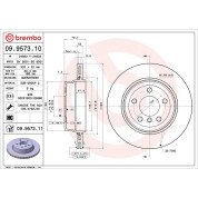 11 482 041 Bremsscheibe HA | BMW X3 04 | 09.9573.11