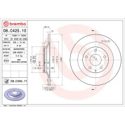 83 482 044 Bremsscheibe HA | MAZDA CX5 2.0-2.5 11 | 08.C425.11