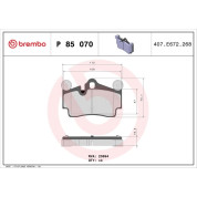 BREMBO Bremsklötze HA | AUDI Q7 VW Touareg 07 | P 85 070