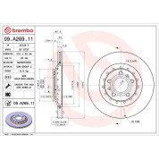 12 482 037 Bremsscheibe HA | AUDI A8,VW Phaeton 02 | 09.A269.11