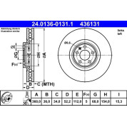 Bremsscheibe | 24.0136-0131.1
