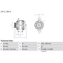 Lichtmaschine | FIAT | 0 986 083 280