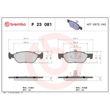 BREMBO Bremsklötze VA | CITROEN Jumper PEUGEOT Boxer 94-05 | P 23 081