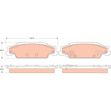 Bremsbelagsatz Cadillac T. Cts 02-07/Sts 04-10 | GDB4453