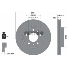 Bremsscheibe Kia P. Karneval | 92146900