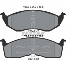 Bremsbelagsatz Chrysler P. Voyager/300M/Neon | 2304301