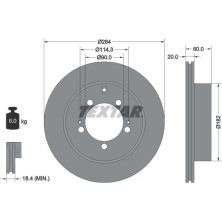 Bremsscheibe Mitsubishi T. Space Wagon 98 | 92134700