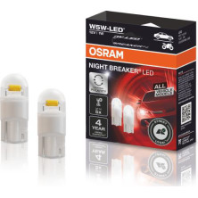 LED W5W 12V 1W W2.1x9.5d GEN2 mit Straßenzulassung 6000K Blister 2St. Osram | 2825DWNB-2HFB