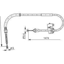 Handbremsseil li | MINI | 1987482229
