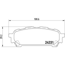 BREMBO Bremsklötze HA | SUBARU Forester, Impreza 99-12 | P 78 014