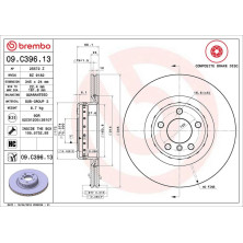 11 482 092 Brembo PREMIUM HA zweiteilig | BMW 1er, 2er, 3er, 4er 10 | 09.C396.13