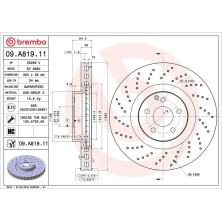 15 481 093 Bremsscheibe VA | MERCEDES W221,R230 SL500 05 | 09.A819.11