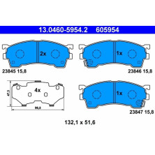 Bremsbelagsatz Mazda S. 323/626/Premacy 1,6-2,0 91-05 | 13.0460-5954.2