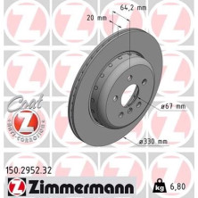 ZIMMERMANN Bremsscheibe 150.2952.32 FORMULA F