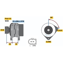 Lichtmaschine | AUDI A2,SKODA,SEAT,VW 00 | 0 986 045 310