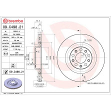 41 482 022 Bremsscheibe HA | ALFA Giulia 15 | 09.C498.21