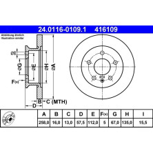 Bremsscheibe | 24.0116-0109.1