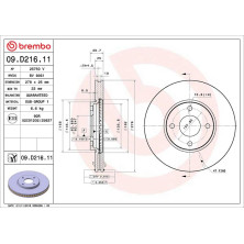 Bremsscheibe VA | FORD Ecosport 11 | 09.D216.11