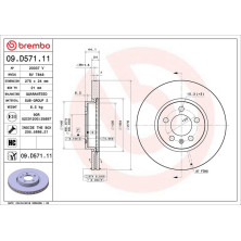 Bremsscheibe VA | AUDI SEAT SKODA VW | 09.D571.11