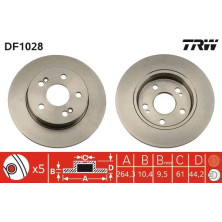 Bremsscheibe Renault T. Scenic | DF1028