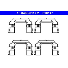 ATE Zubehör, Bremsbeläge 13.0460-0117.2