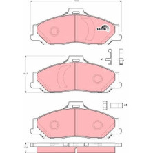 Bremsklötze VA | FORD Ranger,MAZDA BT-50 96 | GDB3353