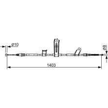 Handbremsseil li | CHEVROLET Spark 10 | 1987482522