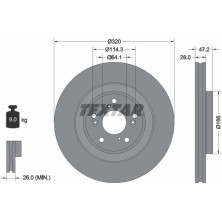 Bremsscheibe | 92306203