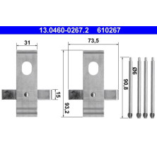 ATE Zubehör, Bremsbeläge 13.0460-0267.2