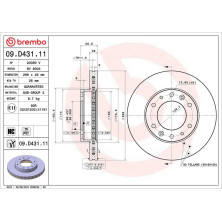 Bremsscheibe VA | HYUNDAI H350 15 | 09.D431.11