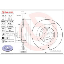 12 482 045 Bremsscheibe HA | AUDI A6, A7, A8 11 | 09.C170.11