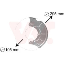 VAN WEZEL Spritzblech, Bremsscheibe | 5888371