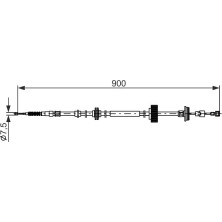 Handbremsseil | BMW X5, X6 06-18 | 1987482793